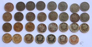 5gr groszy 1990-2023 zestaw monet obiegowych(6)