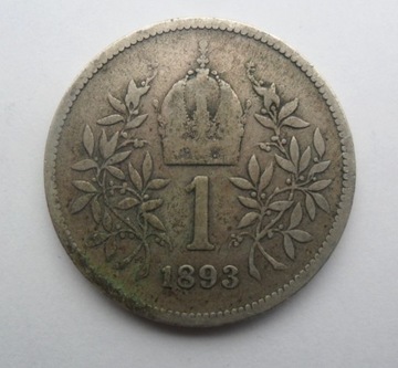 1 korona AUSTRIA    rok 1893