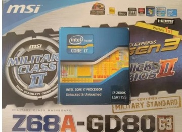 Zestaw Płyta Główna+Intel Core i7 2600K+16GB RAM