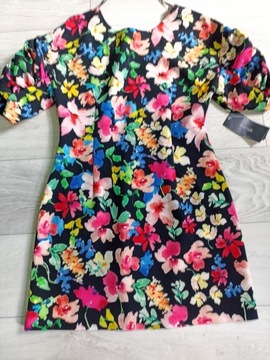 Sukienka w kwiaty wiosenna Kolekcja Zara M L 