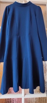 Krótka sukienka z ozdobnymi rękawami, r.38, Orsay 