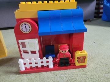 Klocki Lego Duplo dworzec kolejowy tory do kolejki