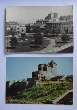 BĘDZIN - 2 pocztówki - Zamek, Stary Rynek