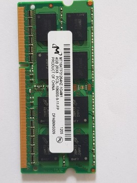 PAMIĘĆ RAM  4GB DDR3 MT 2Rx8 PC3-10600S MICRON