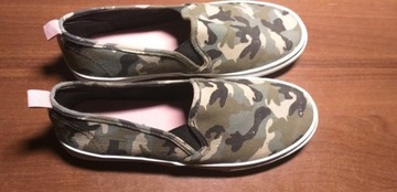 Buty trampki slip on H&M 39 moro