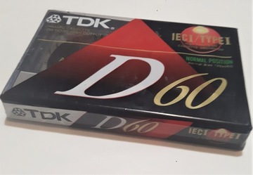 Kaseta magnetefonowa D60 TDK 