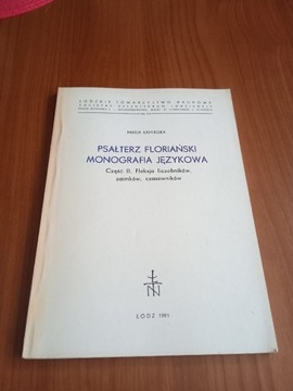 Psałterz floriański monografia językowa. Część 2