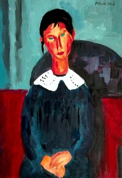 Amedeo Modigliani, Młoda służąca, 21x29,7