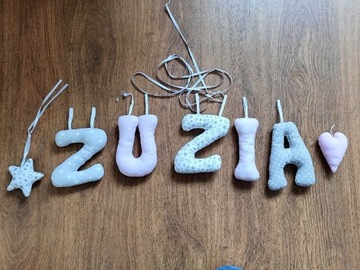 Literki imię Zuzia 