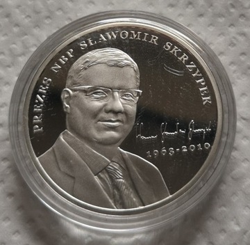 Moneta 10 zł 2011 r. Smoleńsk Sławomir Skrzypek 