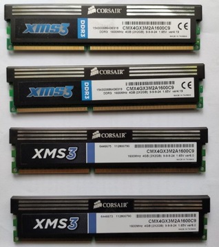 Pamięć RAM Corsair XMS3 DDR3 2 GB 1600MHz CL9