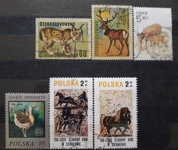 znaczki pocztowe fauna 