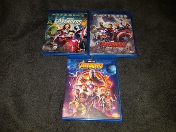 FILM PL avengers 3x blu-ray