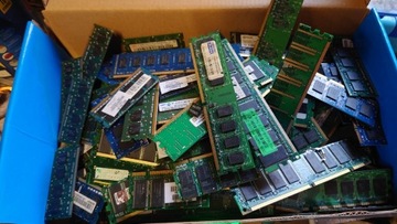 złom elektroniczny, pamięć RAM złoty 1,5 kg