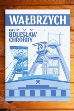 Plakat A3 KWK Bolesław Chrobry Wersja Niebieska