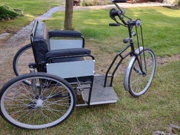 wózek inwalidzki rower 3 kołowy