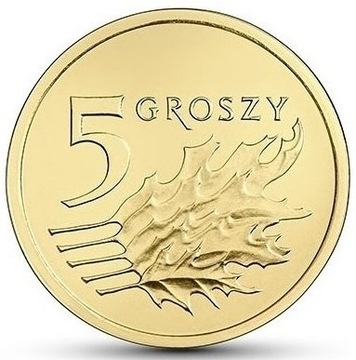 5 gr groszy 2014 menniczy UNC