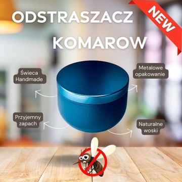 Świeca OGRODOWA handmade 200g Citronella - 50%