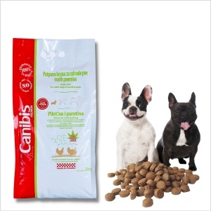 Canibis karma dla małych psów z CBD i indykiem 1kg