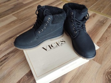 Nowe damskie buty Vices 39 czarne B800-1
