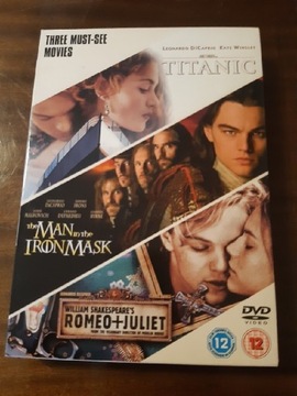 DVD zestaw 3 filmów Titanic Romeo i Julia