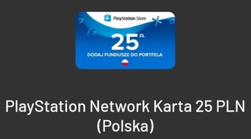 Doładowanie Sony Playstation Store PSN 25 zł Kod