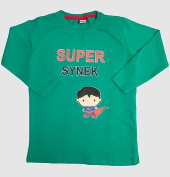 Bluzka chłopięca "Super Synek" 5-6 LAT 
