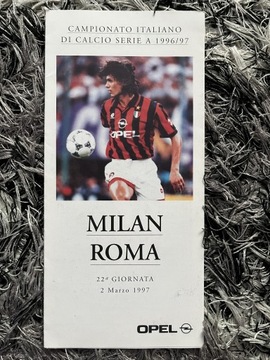 Program meczowy AC Milan - AS Roma