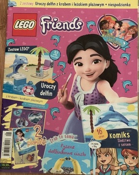 Lego Friends 1/2018 komiks plakaty delfiny gazeta