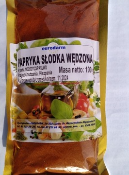 papryka słodka wędzona 100 g eurodarm