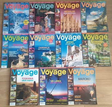 Voyage czasopismo 2004 11 numerów segregator