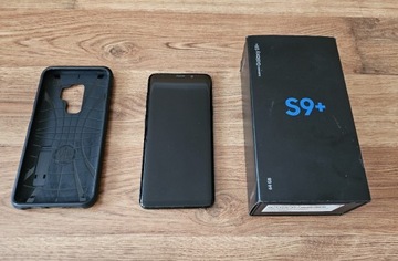 Samsung s9 Plus, idealny stan, markowe etui SPIEGEN 0