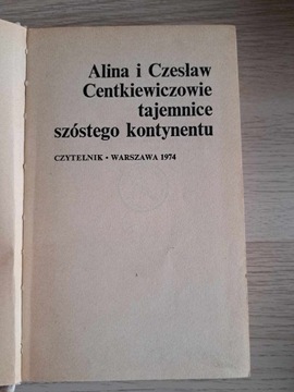 Centkiewiczowie Tajemnice szóstego kontynentu 1974