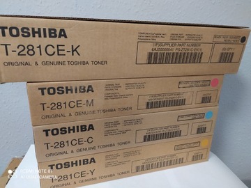 TOSHIBA T-281 CMY Bk - 4szt. /1 komplet- oryginał 