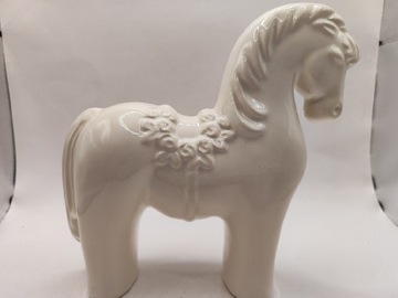 Koń figurka ceramiczna konik Rosa Ljung Szwecja statuetka Vintage
