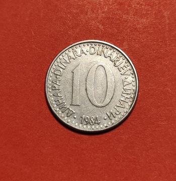 Moneta 10 dinarów 1984, Jugosławia