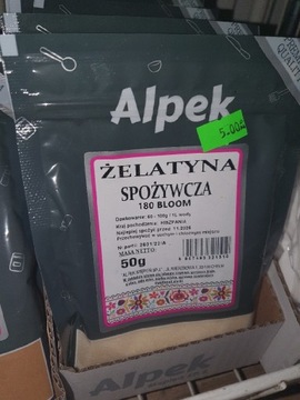 Żelatyna spożywcza 50 G