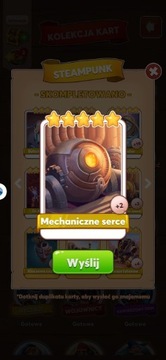 MECHANICZNE SERCE COIN MASTER KARTA