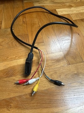 Kabel 4 x RCA SCART (Euro) - (cinch) 