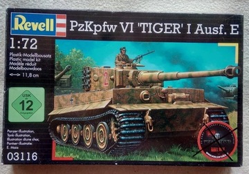 Model czołgu PzKpfw VI Ausf. E Tiger I Revell