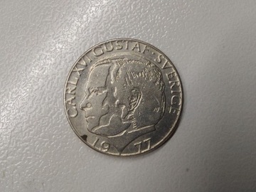 1 korona 1977 U Szwecja