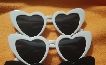Okulary przeciwsłoneczne serca 