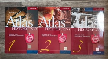 Atlas historyczny 1+2+3 ZESTAW Operon 