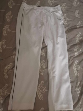 Białe spodnie dresowe H&M