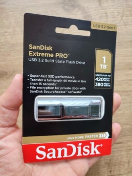SanDisk Extreme PRO 1TB. USB 3.2 Gen 1. Pendrive