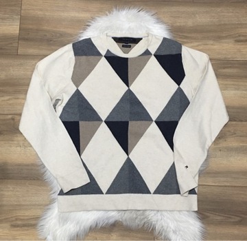 Beżowy sweter Tommy Hilfiger L