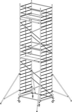 Rusztowanie aluminiowe KRAUSE ProTec XXL - 7,30m