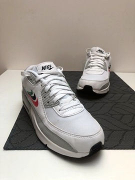 Buty Nike Air Max 90 gs - Sneakersy niskie - damskie, białe, rozmiar 36.5