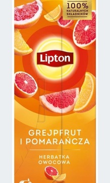 Herbata Lipton Grejprut Pomarańcza 32 g 20 szt