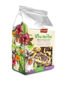 Vita Herbal dla gryzoni i królika,mix kwiatowy,50g